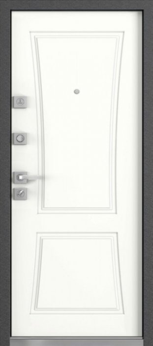 Дверь Mastino Terra Черный шелк / Белый софт - Внутренняя панель