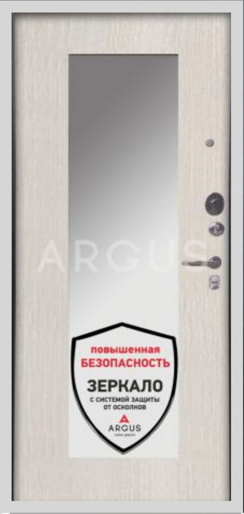 Дверь Арус ЛЮКС АС 3К Белый - Внутренняя панель