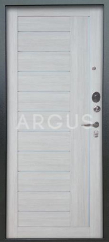 Дверь Арус ЛЮКС АС-2П 3К-Антик серебро-Элегант Венге горизонт - Внутренняя панель