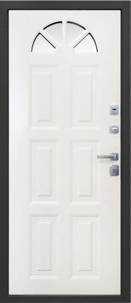 Дверь Цитадель СТОКГОЛЬМ Эмаль серая-Эмаль белая - Внутренняя панель