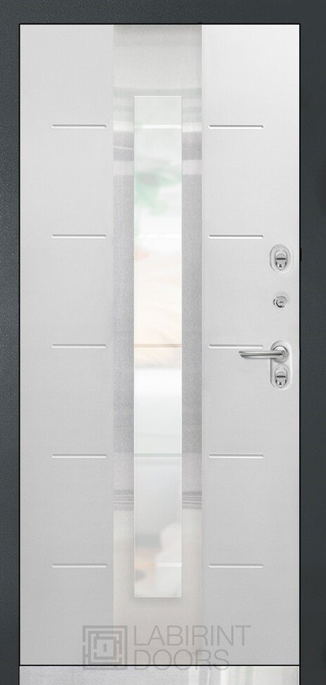 Дверь Лабиринт Тундра с терморазрывом и стеклопакетом - Внутренняя панель