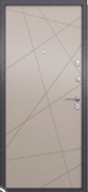 Дверь Torex  X7 PRO MP Темно-серый букле графит без рис. / Х6-26, ПВХ Холст латте - Внутренняя панель