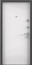Дверь Торекс ULTIMATUM MP Черный шелк без рисунка / КТ Белый, КВ-8 - Внутренняя панель