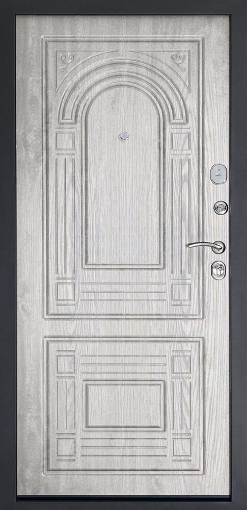 Дверь ДК Флоренция тёмный орех / белёный дуб - Внутренняя панель