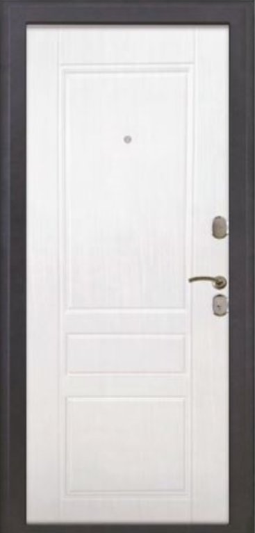 Дверь Цербер MD  Бренд антик серебро / белое дерево - Внутренняя панель
