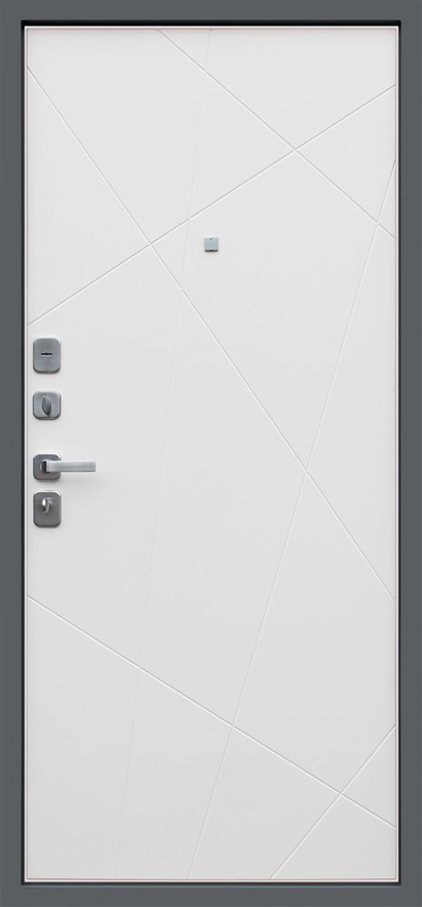 Дверь АСД «Дуэт Б» белый матовый - Внутренняя панель