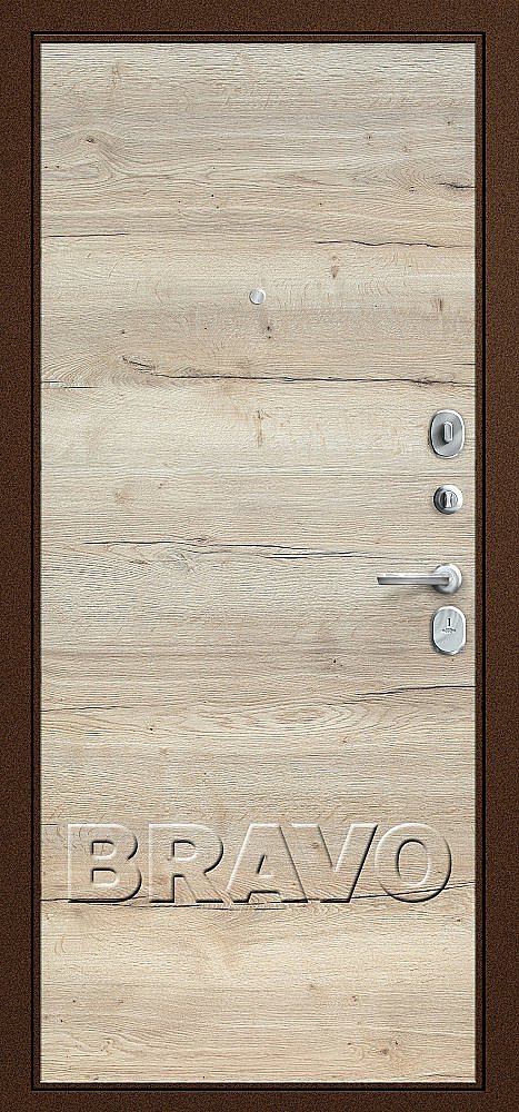 Дверь Bravo Т3-300 Tobacco Oak/Natural Oak - Внутренняя панель