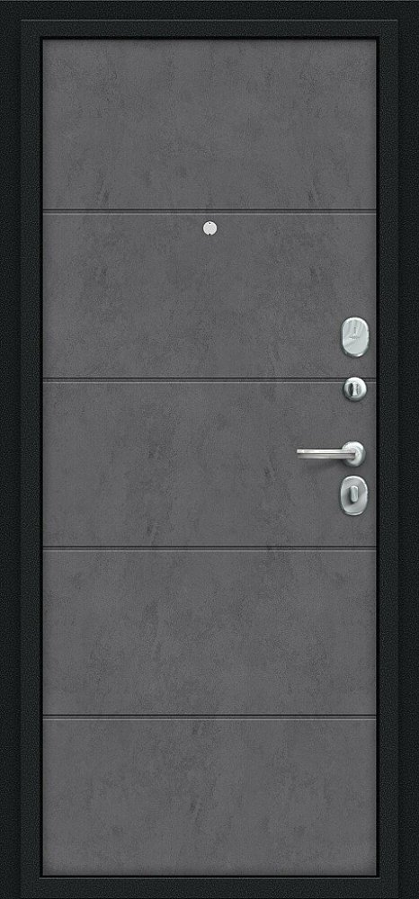 Дверь Браво Граффити-1 Букле черное/Slate Art - Внутренняя панель
