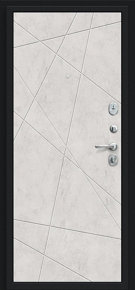 Дверь Браво Граффити-5 Букле черное/Look Art - Внутренняя панель