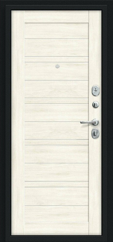Дверь Браво Сити Kale Букле черное/Nordic Oak - Внутренняя панель