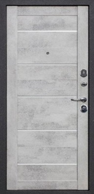 Дверь Феррони Гарда Серебро Царга Астана Бетон Снежный - Внутренняя панель