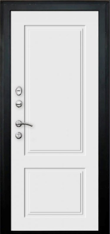 Дверь Верда SD-Prof-5 Сенатор Венге/Квадро-2 эмаль (Белый) - Внутренняя панель