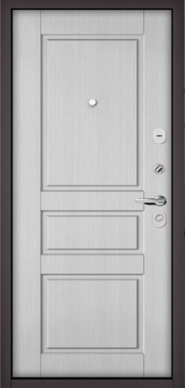 Дверь Бульдорс TRUST ECO - 90 Букле шоколад  Ларче белый - 2 - Внутренняя панель