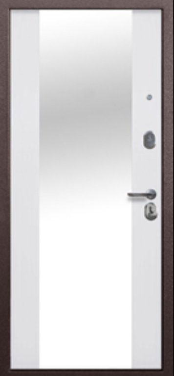 Дверь Цербер MD Тайга 7 см медь зеркало - Внутренняя панель