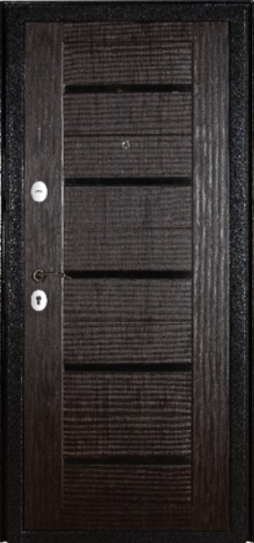 Дверь Купер 60С Серебро/Темный орех - Внутренняя панель