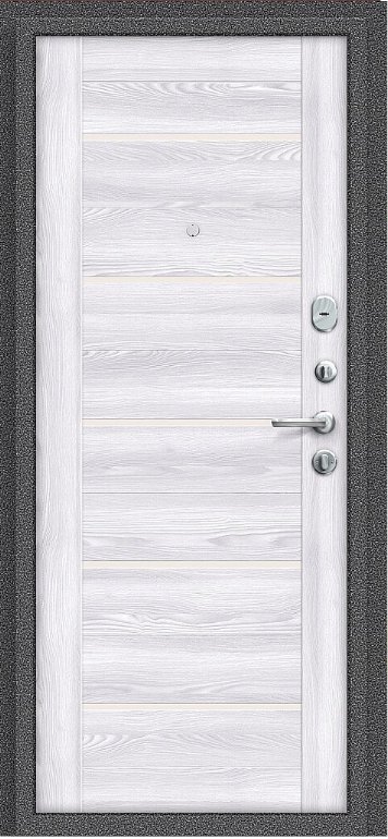 Дверь Браво Тайга-9 Антик Серебряный/Царга - Внутренняя панель