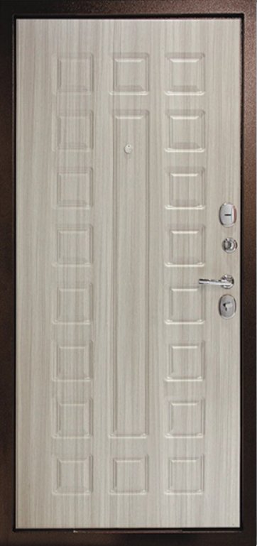 Дверь ДК Рубикон 1 Сандал белый - Внутренняя панель