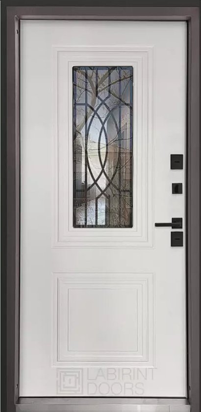 Дверь Сияна коричневая 8019 Термо - Внутренняя панель