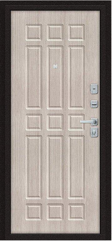 Дверь Браво Любо Мини/BChrome Антик Медный/Cappuccino Melinga h-190 - Внутренняя панель