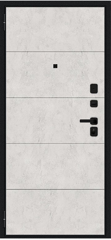 Дверь Браво Граффити-1 Инсайд/SBlack Букле черное/Look Art - Внутренняя панель