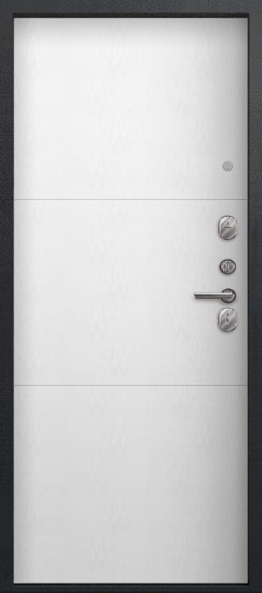 Дверь A-12 кашемир графит - софт ясень белый - Внутренняя панель