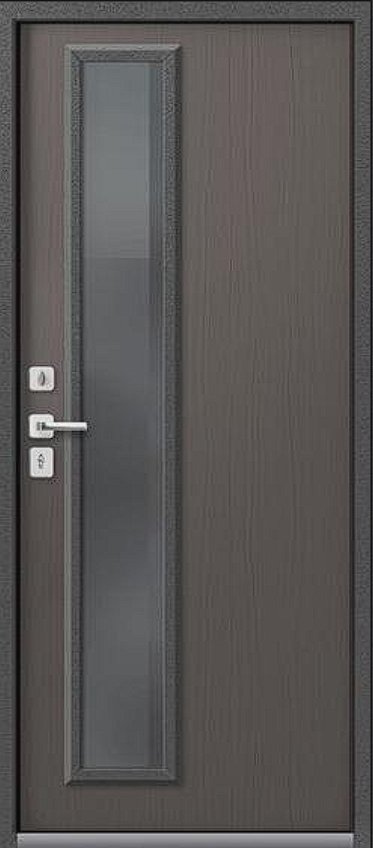 Дверь Термо-10 Антрацит муар - Ясень пепельный - Внутренняя панель