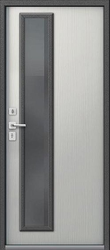 Дверь Термо-10 Антрацит муар - Ясень скандинавский - Внутренняя панель