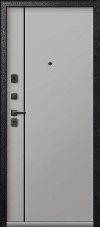 Дверь C-106 Черный Муар - Кашемир Сильвер - Внутренняя панель