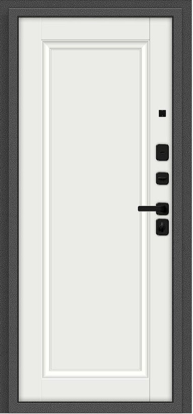 Дверь Браво Optim Z-2 Классика Букле графит/Белый - Внутренняя панель