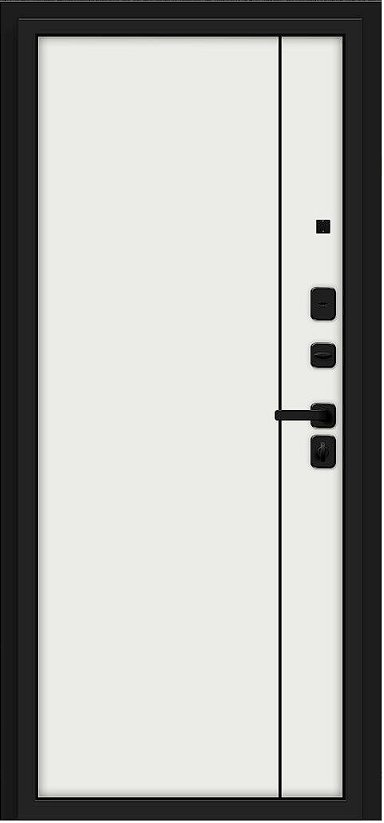 Дверь Браво Optim Z-2 Нео Муар черный/Белый - Внутренняя панель