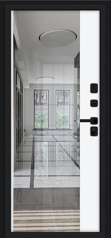 Дверь Браво Глори/SBlack Pecan/White Shell - Внутренняя панель