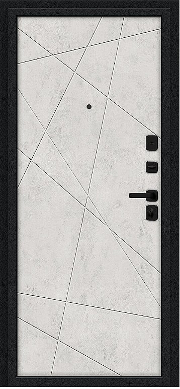 Дверь Браво Граффити-5/SBlack Slate Art/Look Art/Букле черное - Внутренняя панель