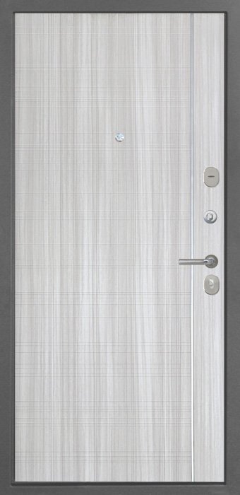 Дверь Интекрон Неаполь Штукатурка графит Сандал белый L-5 - Внутренняя панель