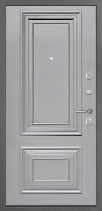 Дверь Интекрон Неаполь Штукатурка графит Сан Ремо 2 RAL 7037 - Внутренняя панель