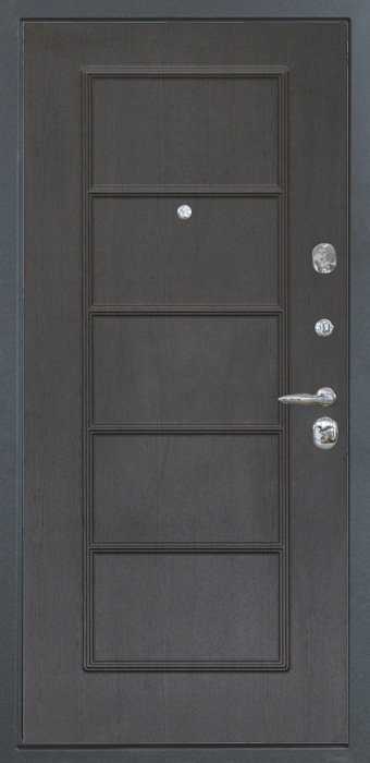 Дверь Интекрон Сенатор Лофт Штукатурка графит Орех премиум ФЛ-39 - Внутренняя панель