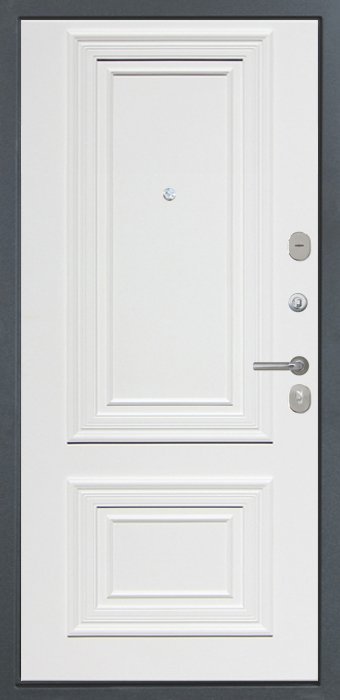 Дверь Интекрон Италия Сан Ремо 1 RAL 9003 - Внутренняя панель