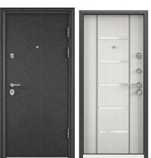 Дверь Торекс ULTIMATUM MP Черный шёлк-КВ-11 + КТ Белый фото