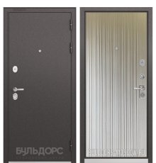 Дверь Бульдорс PREMIUM-90 Черный шелк/Ларче бьянко 9P-131