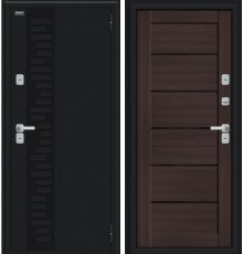 Дверь Браво Thermo Техно Декор Букле черное/Wenge Veralinga