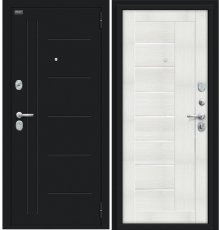 Дверь Браво Проф Букле черное/Bianco Veralinga фото