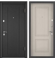 Дверь Торекс DELTA-M 10  Темно-серый букле графит, RGSO, ПВХ Дуб светлый матовый, СК66 фото
