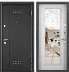 Дверь Торекс DELTA-M 10  Темно-серый букле графит, DL-2 ПВХ лиственница белая СК6М