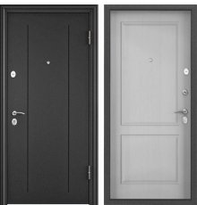 Дверь Торекс DELTA-M 10  Темно-серый букле графит,RGSO,  ПВХ Дуб белый матовый, D27