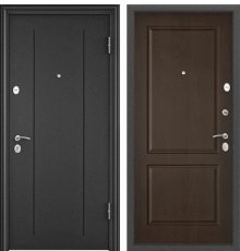 Дверь Торекс DELTA-M 10  Темно-серый букле графит, RGSO, ПВХ Дуб коньяк, D27 фото