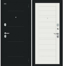 Дверь Браво Сити Kale Букле черное/Off-white фото