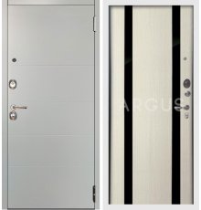 Дверь Арус ЛЮКС АС-2П-Снежно-Белый 3К Агат Белый вельвет