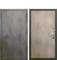 Дверь Ратибор Орион 3К Бетон тёмный/ бетон белый фото