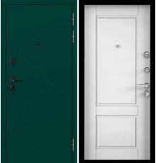 Дверь Цербер 3К(Чёрный муар) Хаки(Черная Фурнитура)(Сменная панель) фото