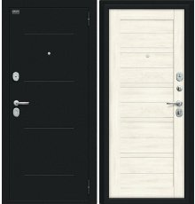 Дверь Браво Сити Kale Букле черное/Nordic Oak фото