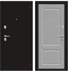 Дверь Браво Optim X-2 6 см Антик Медный/Серый клен